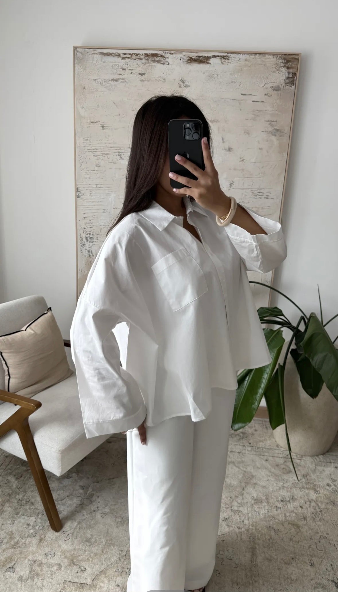 Chemise oversize blanche