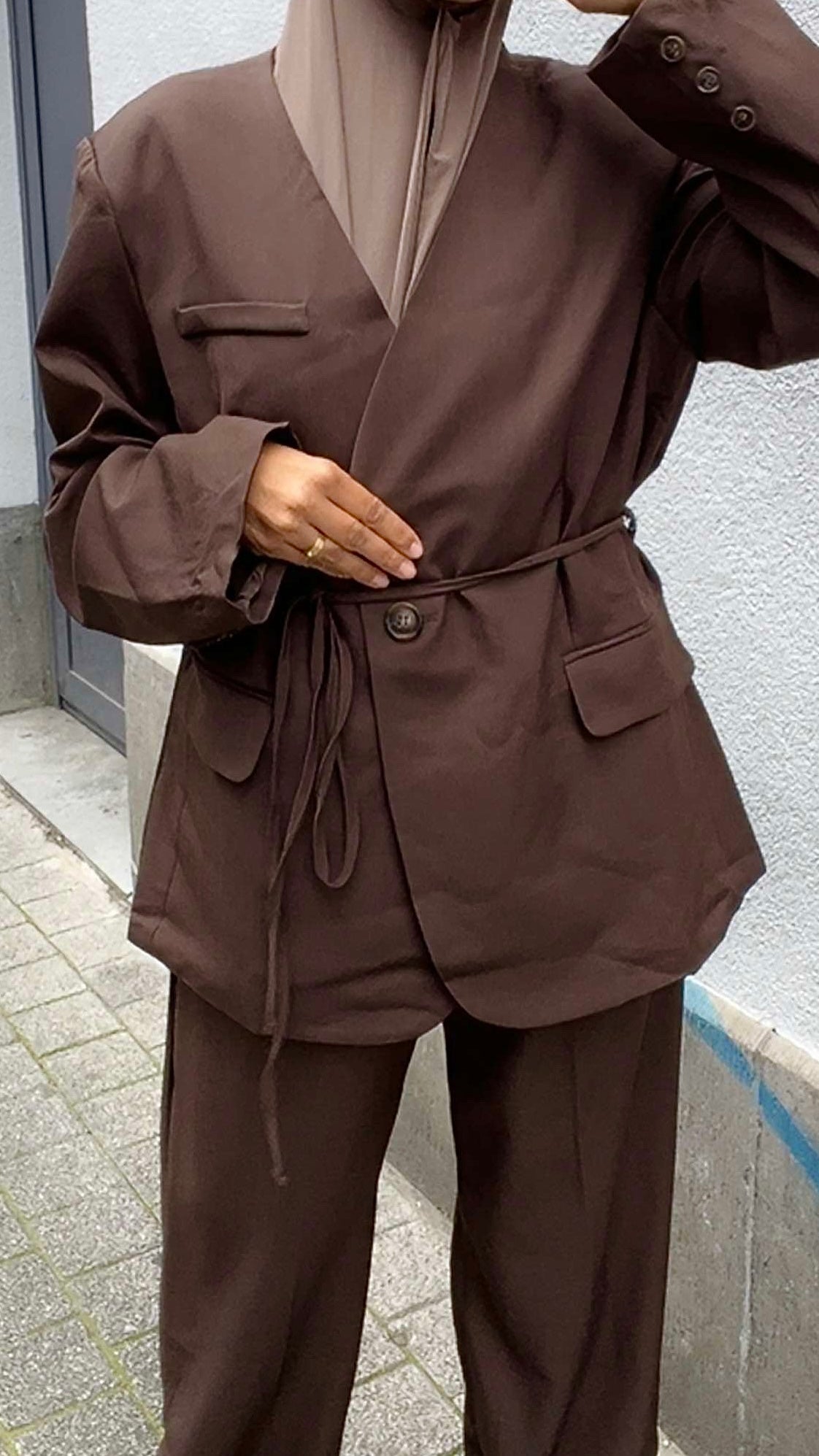 Ensemble Tailleur marron