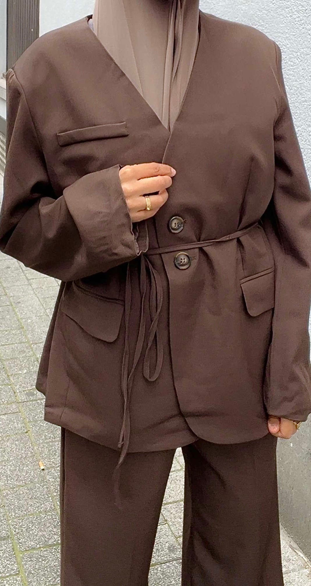 Ensemble Tailleur marron