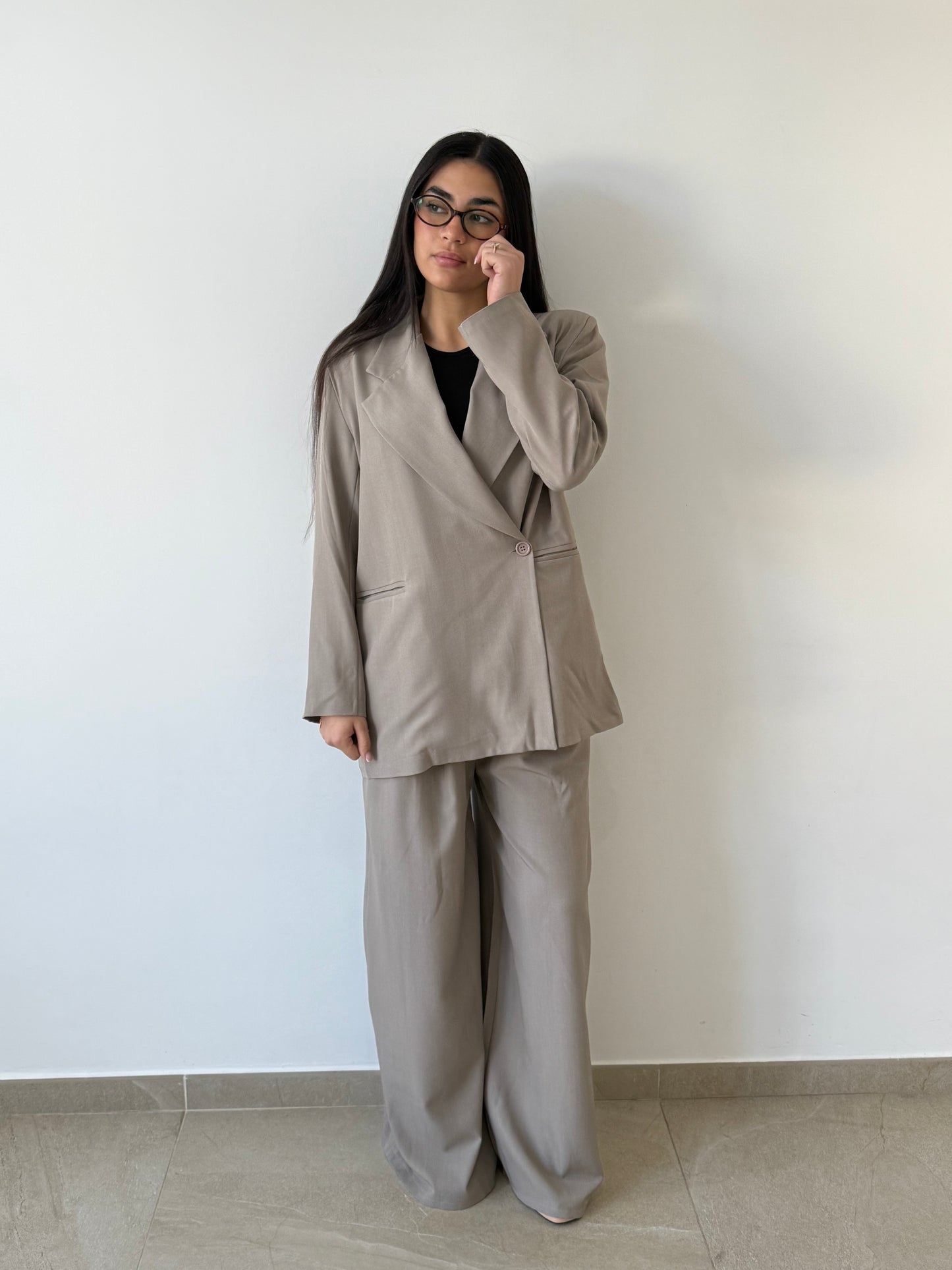 Ensemble tailleur beige