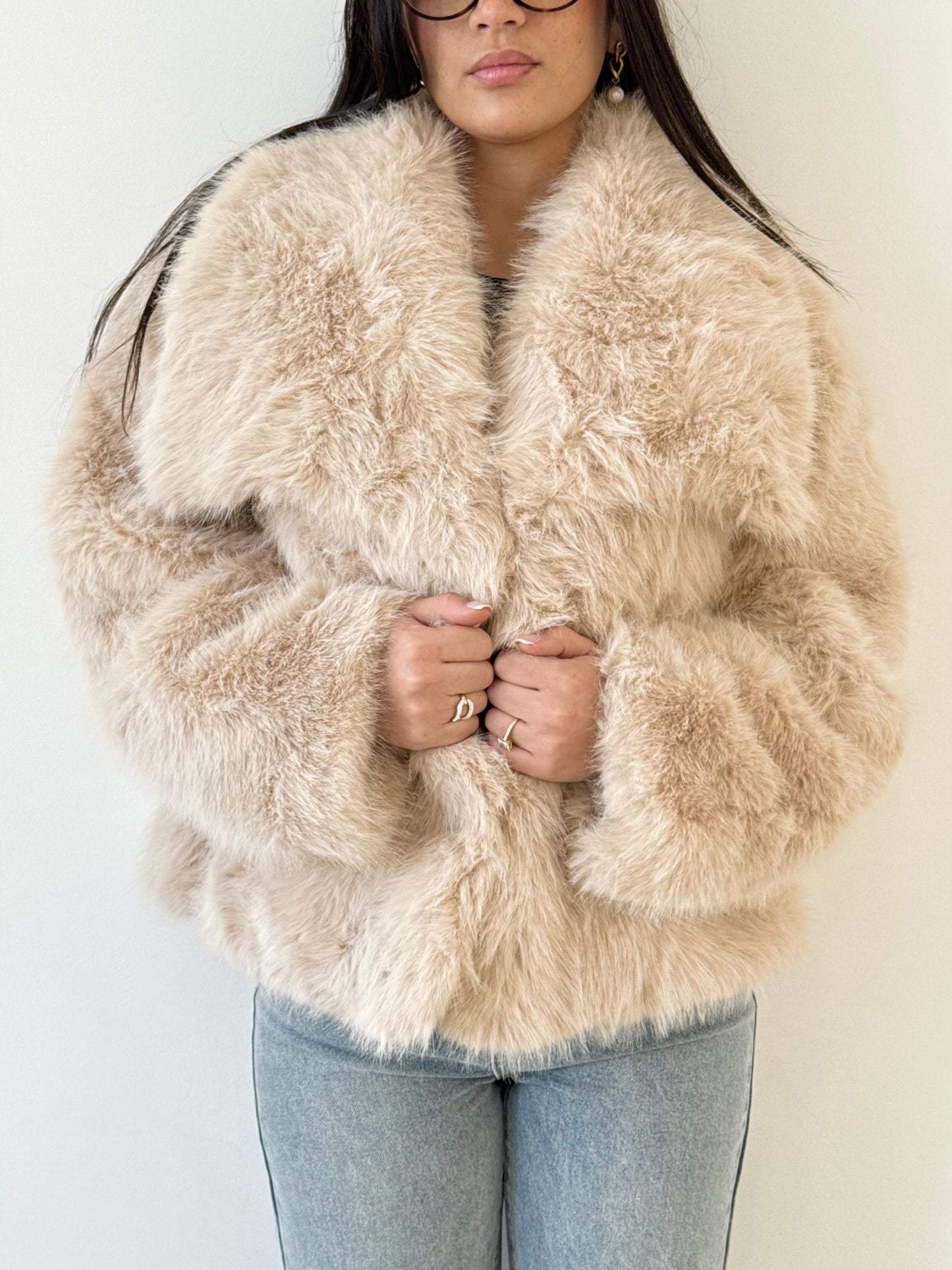 Fourrure sirine beige