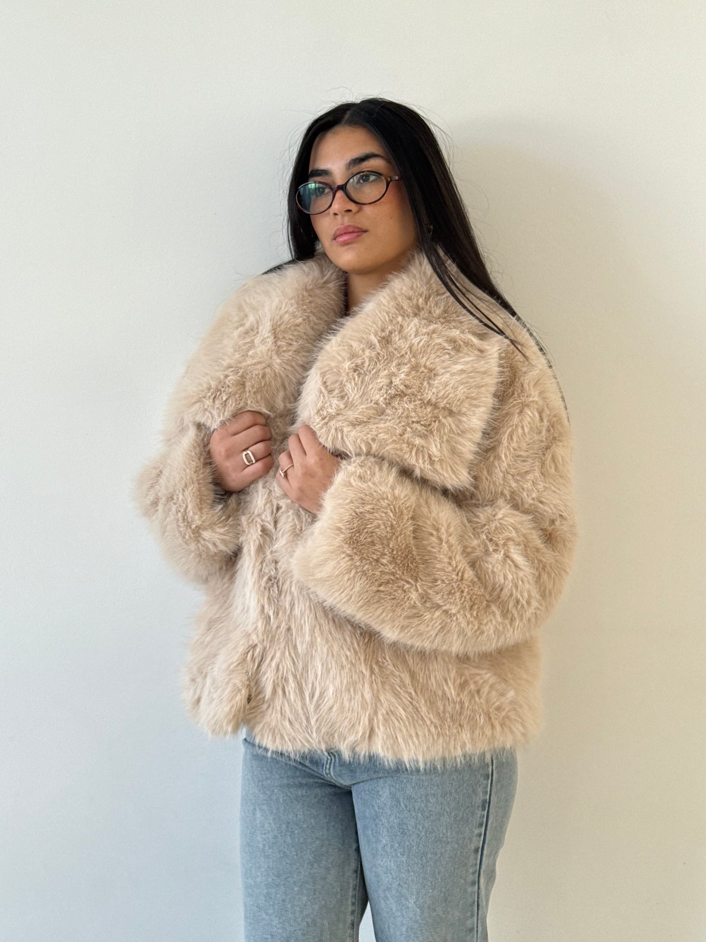 Fourrure sirine beige