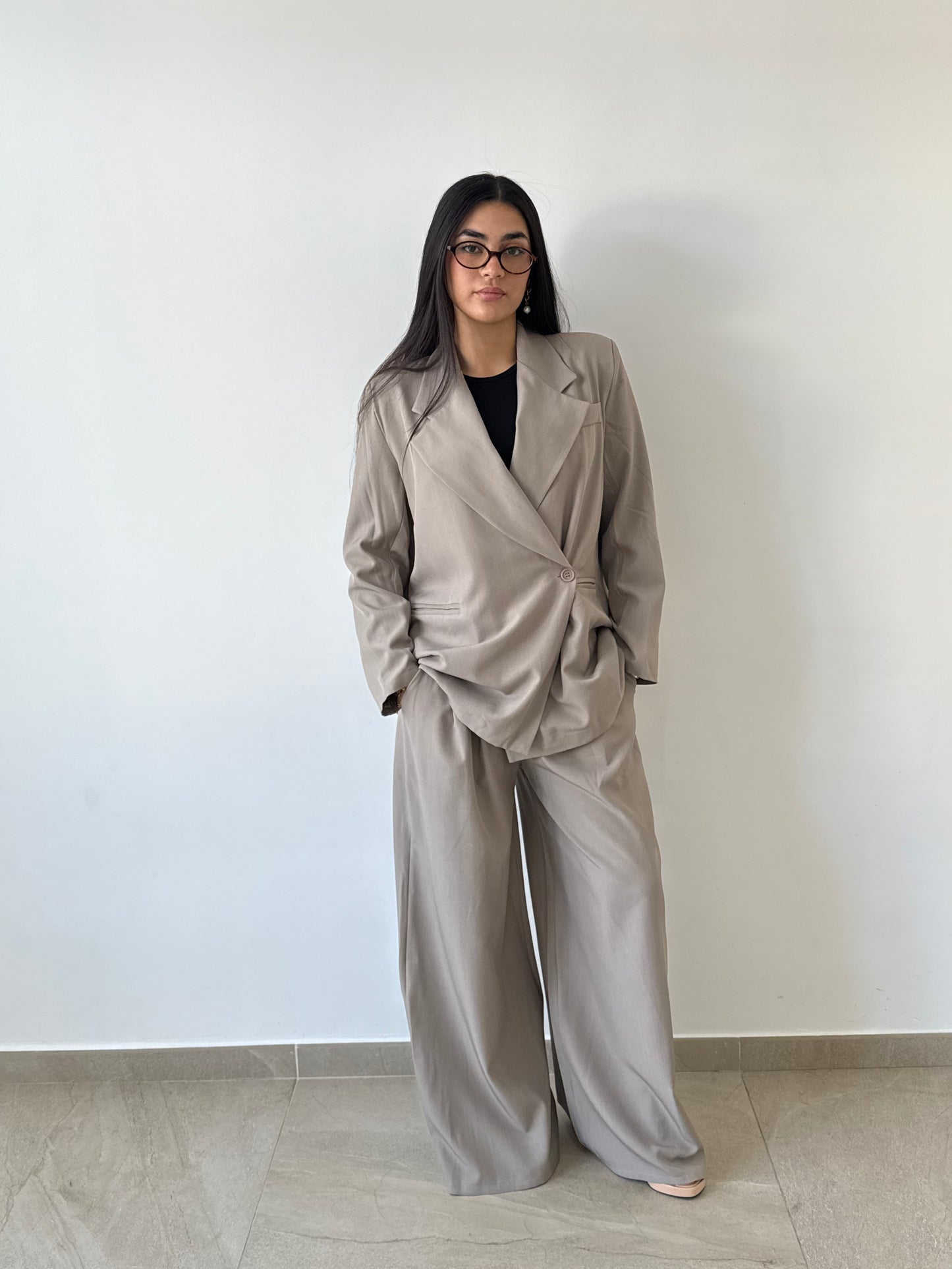 Ensemble tailleur beige