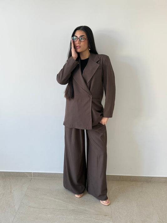 Ensemble tailleur brun