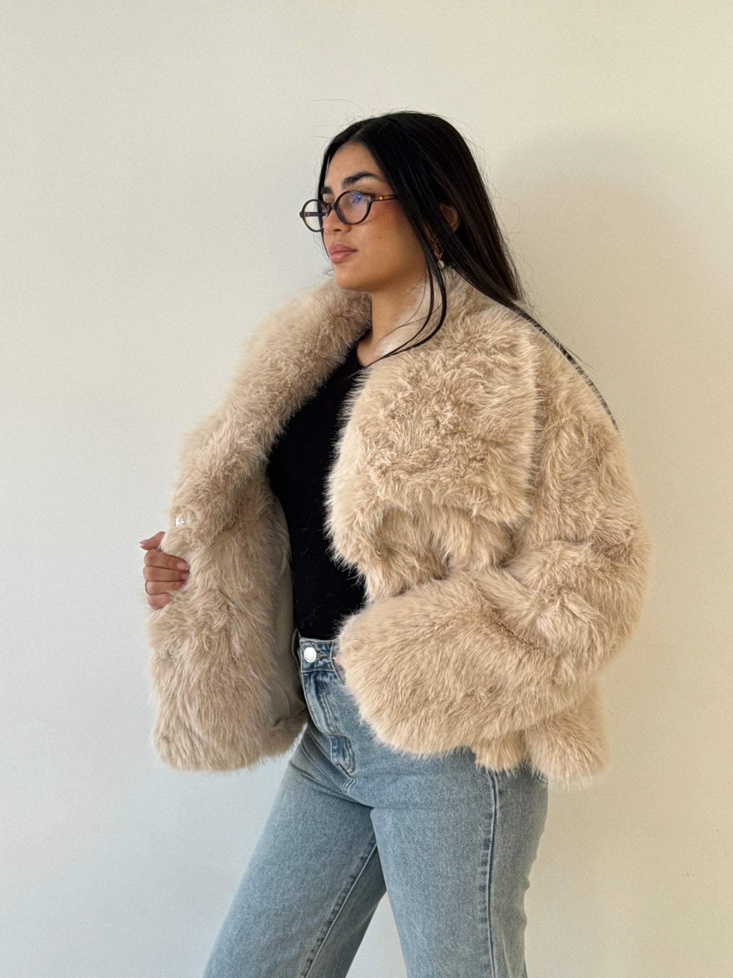 Fourrure sirine beige