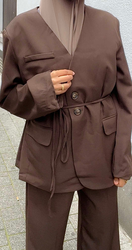 Ensemble Tailleur marron